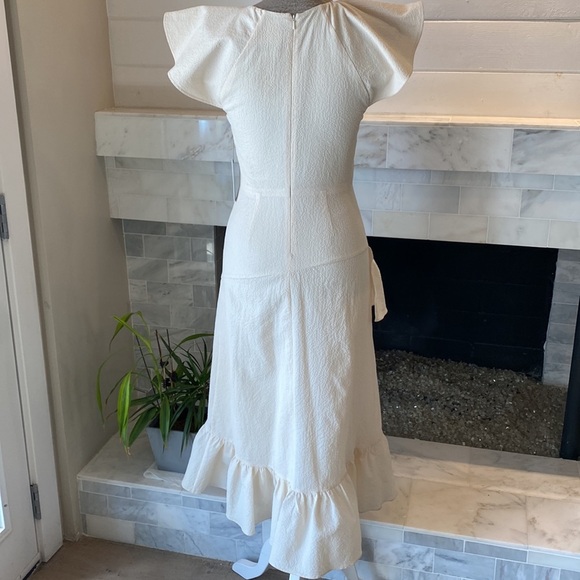 Prose & Poetry Cadence Shell Ruffled Midi Dress Size XS NWT - Picture 9 of 15